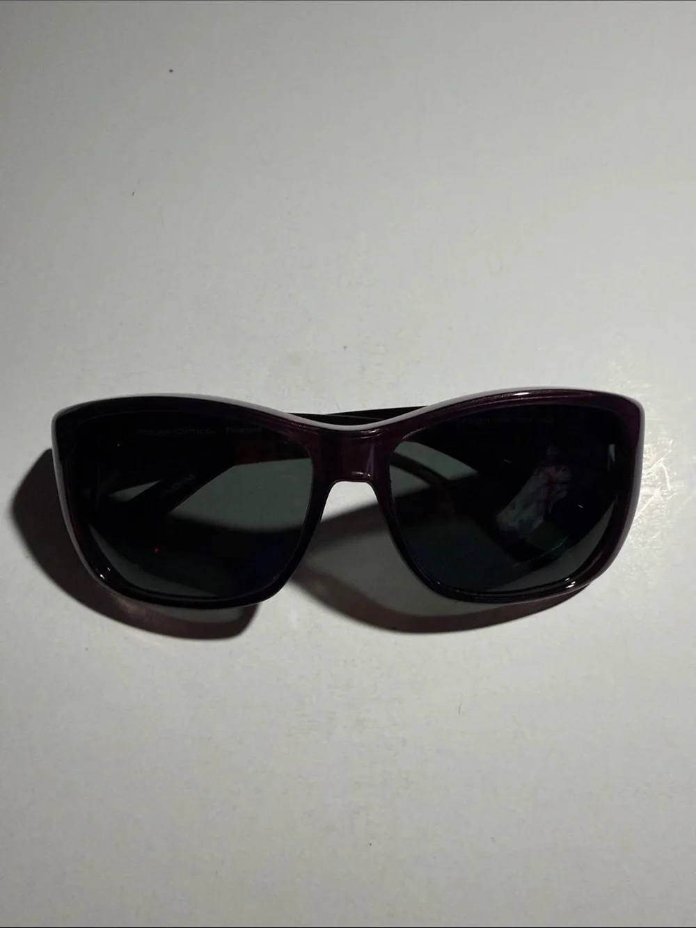 Polar Optics Polarized Fit Over Women's Sunglasses in Dark Purple